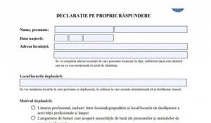 Declarația pe proprie răspundere. Cum arată și în ce perioadă este necesară