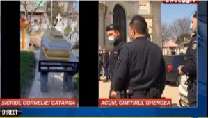 Scandal la înmormântarea cântăreței Cornelia Catanga