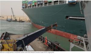 Nava Ever Given a fost repusă pe linia de plutire. Cel puțin 11 nave cu animale din România așteaptă să traverseze Suezul