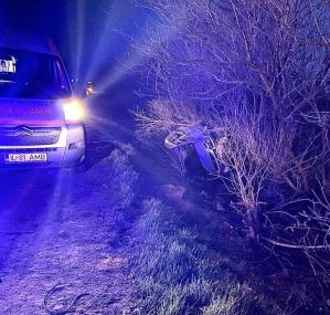 Accident la ieșire din Urziceni. Un autoturism răsturnat. O victimă