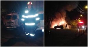 Incendiu la Tulcea. Un autoturism s-a făcut scrum. Alte două au fost afectate. Focul a fost pus intenționat (foto+video)       