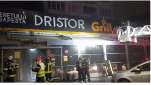 Incendiu puternic la un restaurant din București. Două blocuri evacuate. Două victime