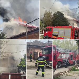 Alertă la pompieri! Incendiu la o casă în Eforie Sud (video)      