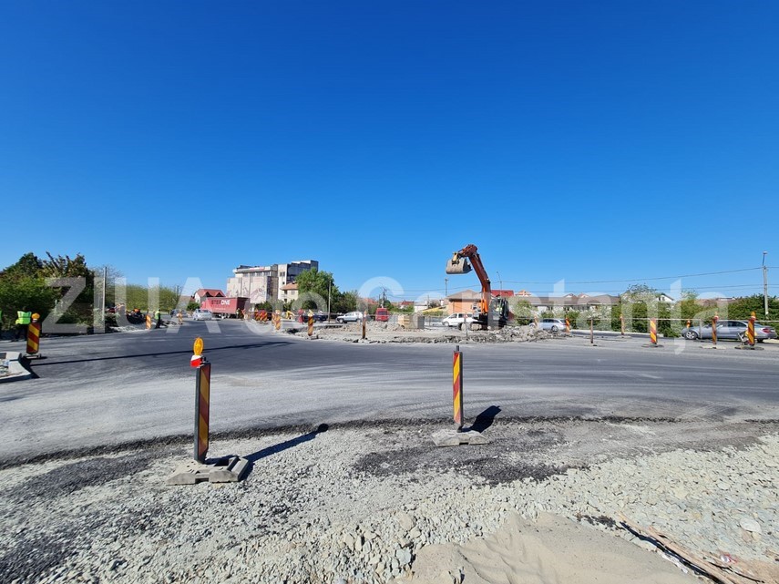 sensul giratoriu de la lazu construit de un investitor privat a prins contur 746653