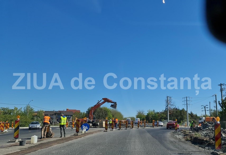 sensul giratoriu de la lazu construit de un investitor privat a prins contur 746653