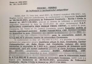 Vergil Chiţac Terenuri şi construcţii ale pârâţilor din Dosarul Retrocedărilor, puse sub sechestru 