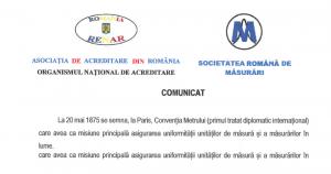 Comunicat de presă Ziua Mondială a Metrologiei