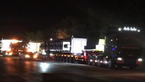 Un transport agabaritic a plecat de la Mihail Kogălniceanu spre Vama Nădlac. Peste o sută de tone pe un camion