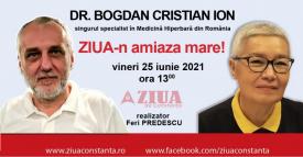 ZIUA-n amiaza mare   Invitatul este dr. Bogdan Cristian Ion, singurul specialist în Medicină Hiperbară din România    