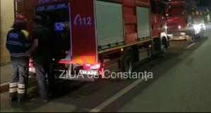 Incendiu auto la Valu lui Traian  