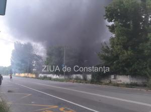 Garda de Mediu, despre incendiul violent la depozitul de pe strada Industrială din Constanța  