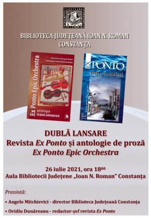 Biblioteca Județeană „Ioan N. Roman” Constanța organizează lansarea ultimului număr al revistei „Ex Ponto“  
