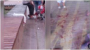 Un bărbat și o femeie, înjunghiați în Piațeta din orașul Ovidiu. Autorul a fugit de la fața locului 