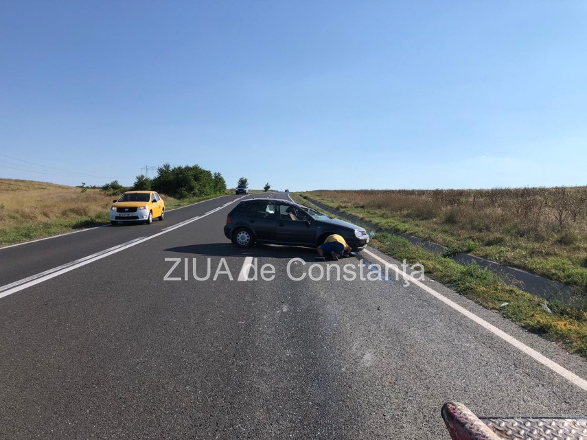 accident rutier pe dn 22 dupa sibioara o masina s a rasturnat trei victime galerie foto 754838