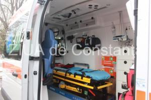 Accident rutier pe DN39, la intrare în Costinești. O mașină răsturnată