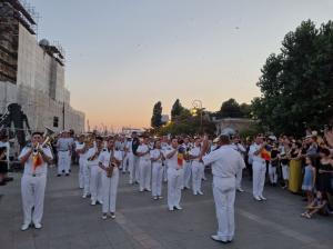 LIVE VIDEO Constanța. Ziua Marinei Române se încheie cu retragerea cu torțe a marinarilor