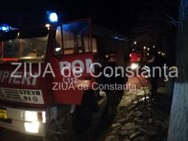 Incendiu la o casă în Valu lui Traian, județul Constanța