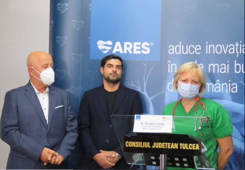 presedintele cj tulcea horia teodorescu la lansarea centrului de cardiologie si radiologie interventionala