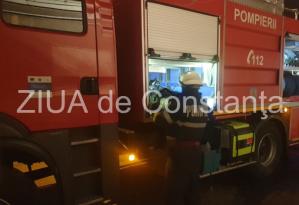 Autoturism cuprins de flăcări în Eforie Nord! 