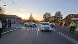 Accident rutier în localitatea Valu lui Traian, județul Constanța. Două autoturisme, implicate (galerie foto+video)         
