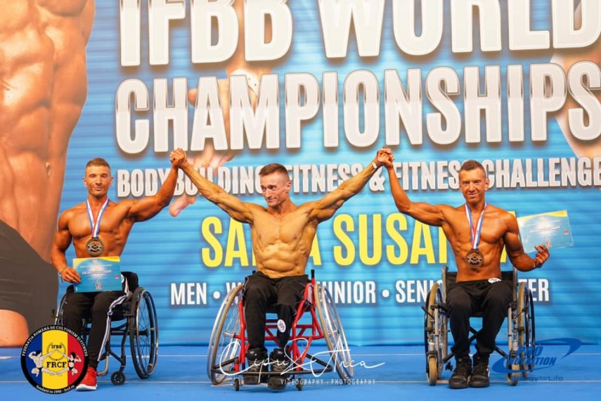 sportiv la cs farul constanta persoana cu dizabilitati gabriel moise face culturism si a devenit vicecampion
