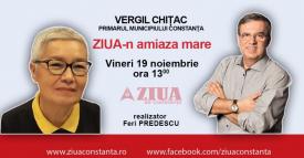 Primarul Constanței, Vergil Chițac, la „ZIUA-n amiaza mare“