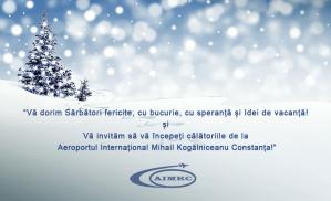 Aeroportul Internațional Mihail Kogălniceanu Constanța, mesaj de Crăciun