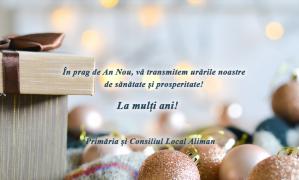 Primăria și Consiliul Local Aliman, mesaj de Anul Nou
