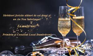Primăria și Consiliul Local Dumbăveni, mesaj de sărbatori 
