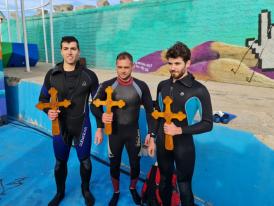 Boboteaza la Constanța. Cine sunt cei trei tineri care au recuperat crucile din apă (GALERIE FOTO+VIDEO)  