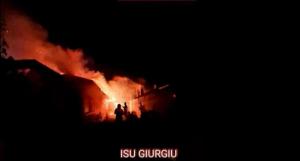 Un bărbat a murit şi o femeie a ajuns la spital în urma unui incendiu în județul Giurgiu