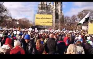 Mii de persoane manifestează la Viena împotriva vaccinării obligatorii începând de luna viitoare. \