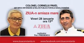 Colonelul Corneliu Pavel, de la Forțele Navale Române, la „ZIUA-n amiaza mare”   