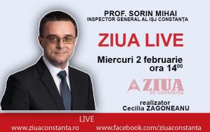 ZIUA LIVE. Sorin Mihai, inspectorul școlar general, despre principalele subiecte ale sistemului de învățământ din Constanța
