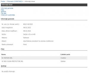 Mation SRL, la judecată cu Bio Clean Protector SRL, una dintre firmele controlate de Puflene Theo Stelian  