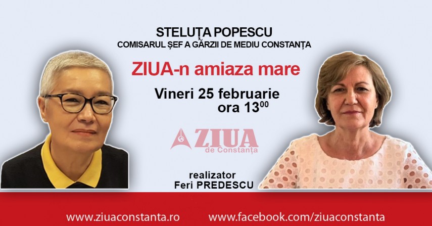 Comisarul sef a Garzii de Mediu Constanta, Steluta Popescu, la ZIUA-n amiaza mare