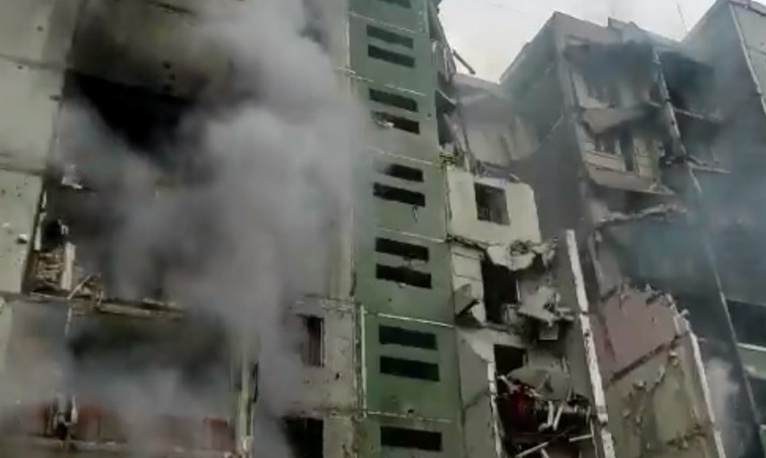 Bombardamente în Ucraina, foto: captură video Twitter