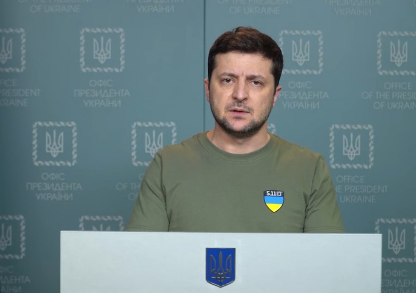 Președintele Ucrainei Foto captură video Facebook Volodomir Zelenski