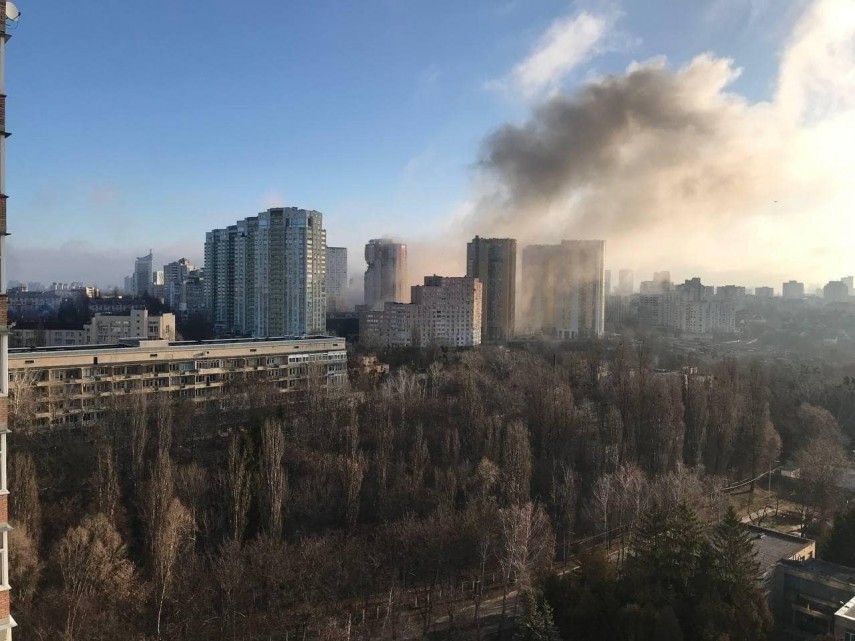 Kiev în timpul războiului. Foto: Facebook/Vitalie Cojocari