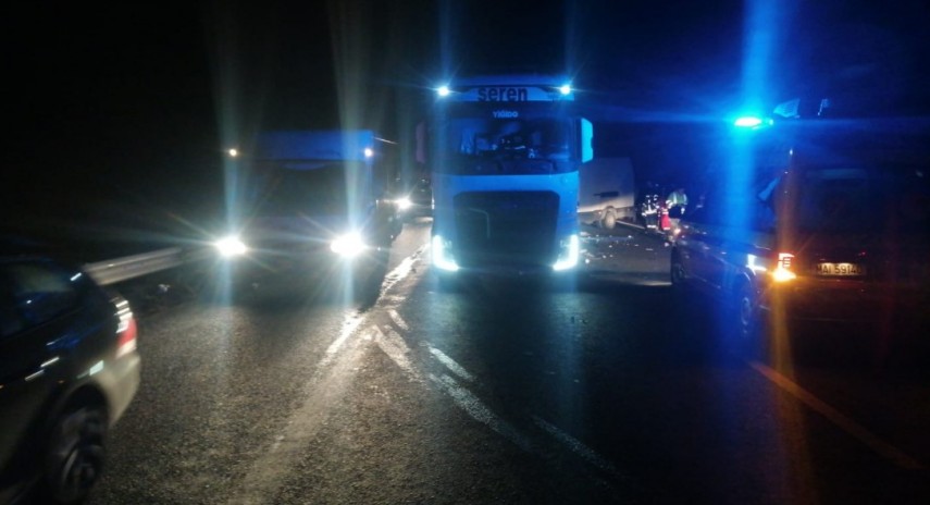 Accident mortal pe A1 la 5 km de Vama Nădlac. Foto: IPJ Arad