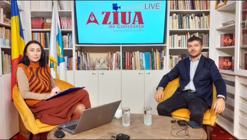 Imagine din timpul interviului ZIUA LIVE 