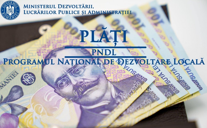 Plati efectuate de MDLPA pentru investiții realizate prin PNDL. Foto Facebook/Ministerul Dezvoltării