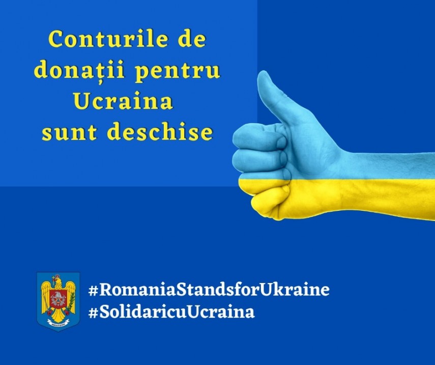 Conturi de donații pentru refugiatii din Ucraina. Foto: facebook/IGSU