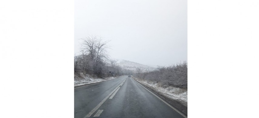 Circulație în condiții de iarnă pe drumurile din județul Constanța. Foto: DRDP Constanța