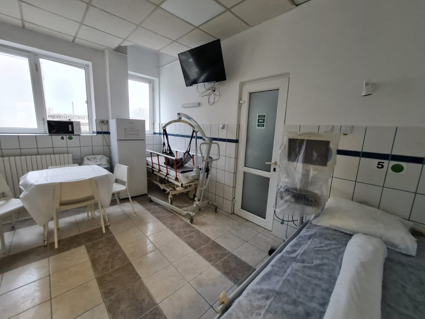 Paturi pentru pacienții cu Covid în Spitalul de Boli Infecțioase Constanța. Foto: ZIUA de Constanța