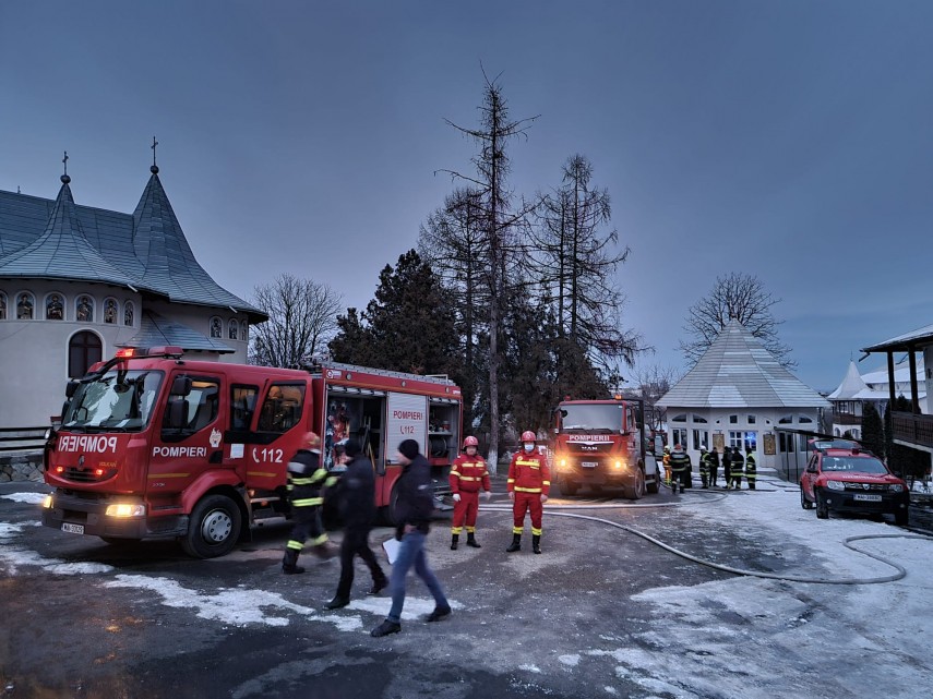 Imagine de la incendiu, foto: ISU Suceava