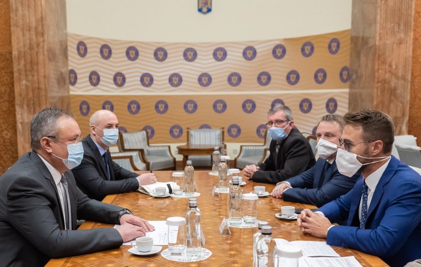 Întâlnire cu reprezentanții grupului Beltrame, Sursa foto: facebook/Guvernul României 