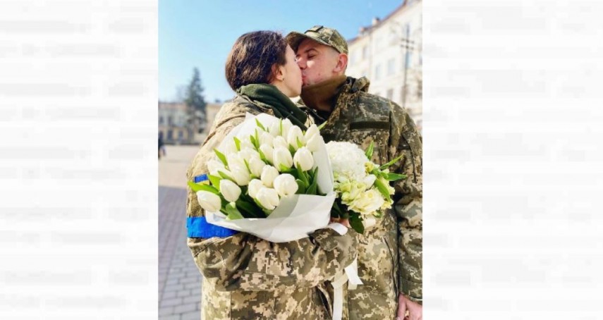 Cuplu de ucraineni, Sursa foto: facebook/ Міністерство юстиції України