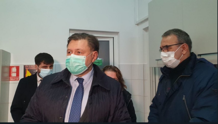 Ministrul Alexandru Rafila în timpul vizitei efectuate la Spitalul de Boli Infecțioase Constanța