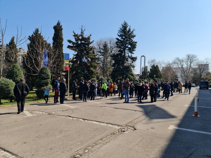 Imagine de la protest, foto: ZIUA de Constanța